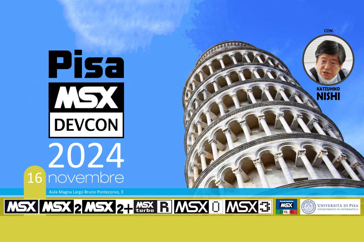 Pisa MSX DevCon 2024 terá palestra de abertura de Nishi | Revista Clube MSX