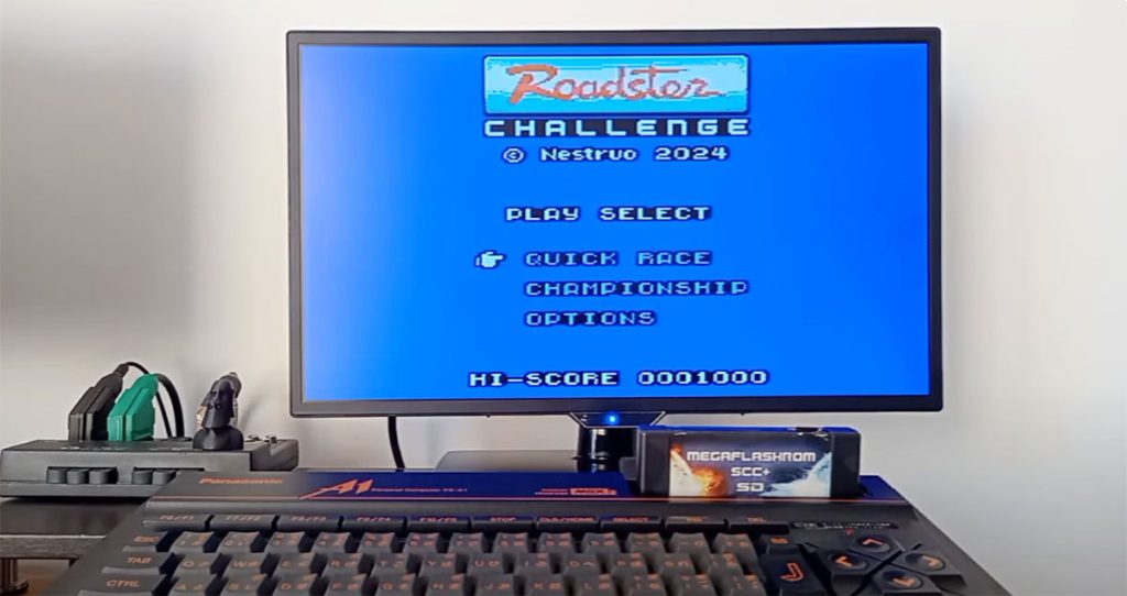 Roadster Challenge: preview de novo jogo de corrida para MSX | Revista Clube MSX