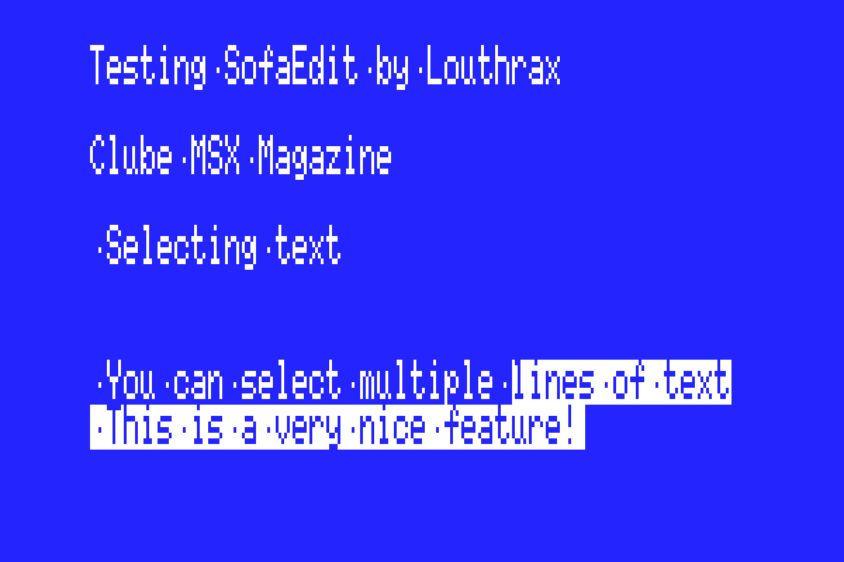 SofaEdit: protótipo de novo editor de texto é lançado | Revista Clube MSX